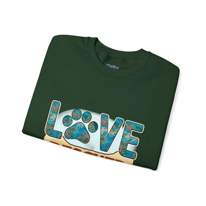 Love Rescued Me Unisex Sweatshirt | Cozy Pet Lover Gift