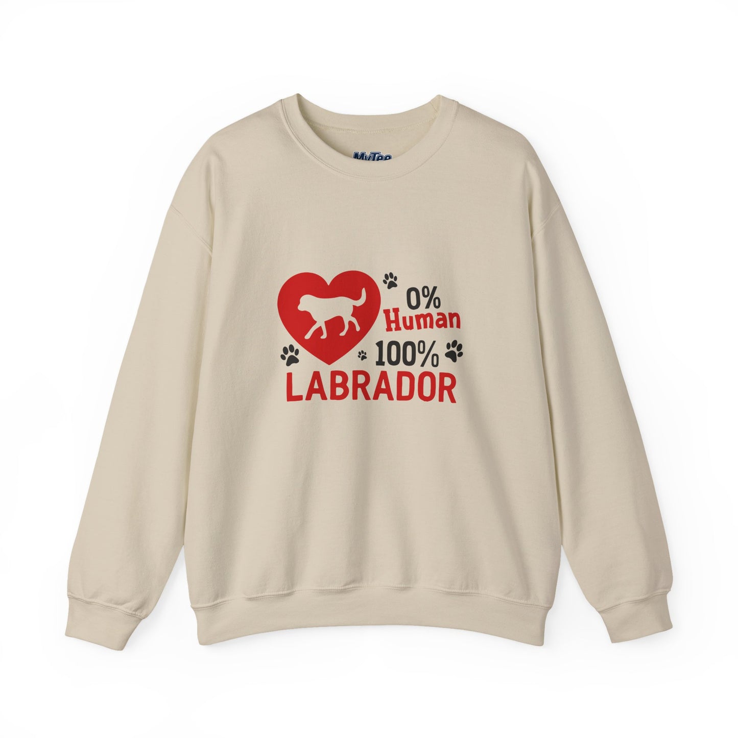 0% Human 100% Labrador Unisex Sweatshirt