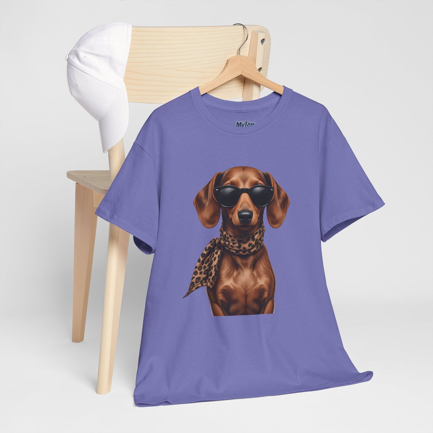 Dachshund With A Scarf Cotton T-Shirt