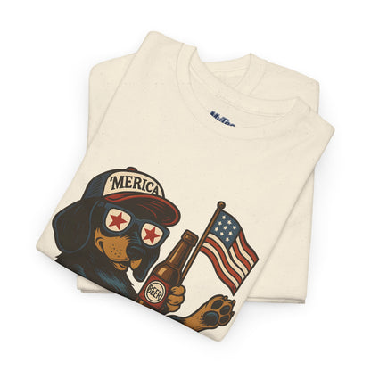Patriotic Dachshund America Unisex T-Shirt