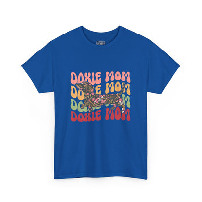 Doxie Mom Retro T-Shirt – Colorful Dog Mom Graphic Tee