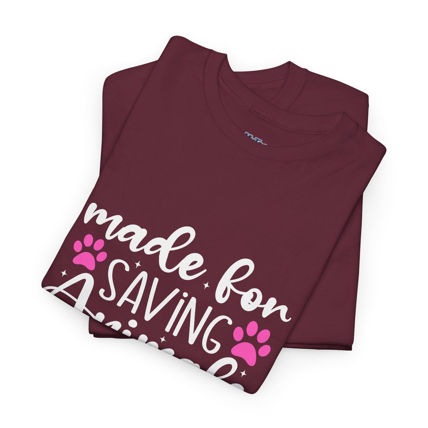 Made For Saving Animals Unisex Cotton T-Shirt | Dog Lover