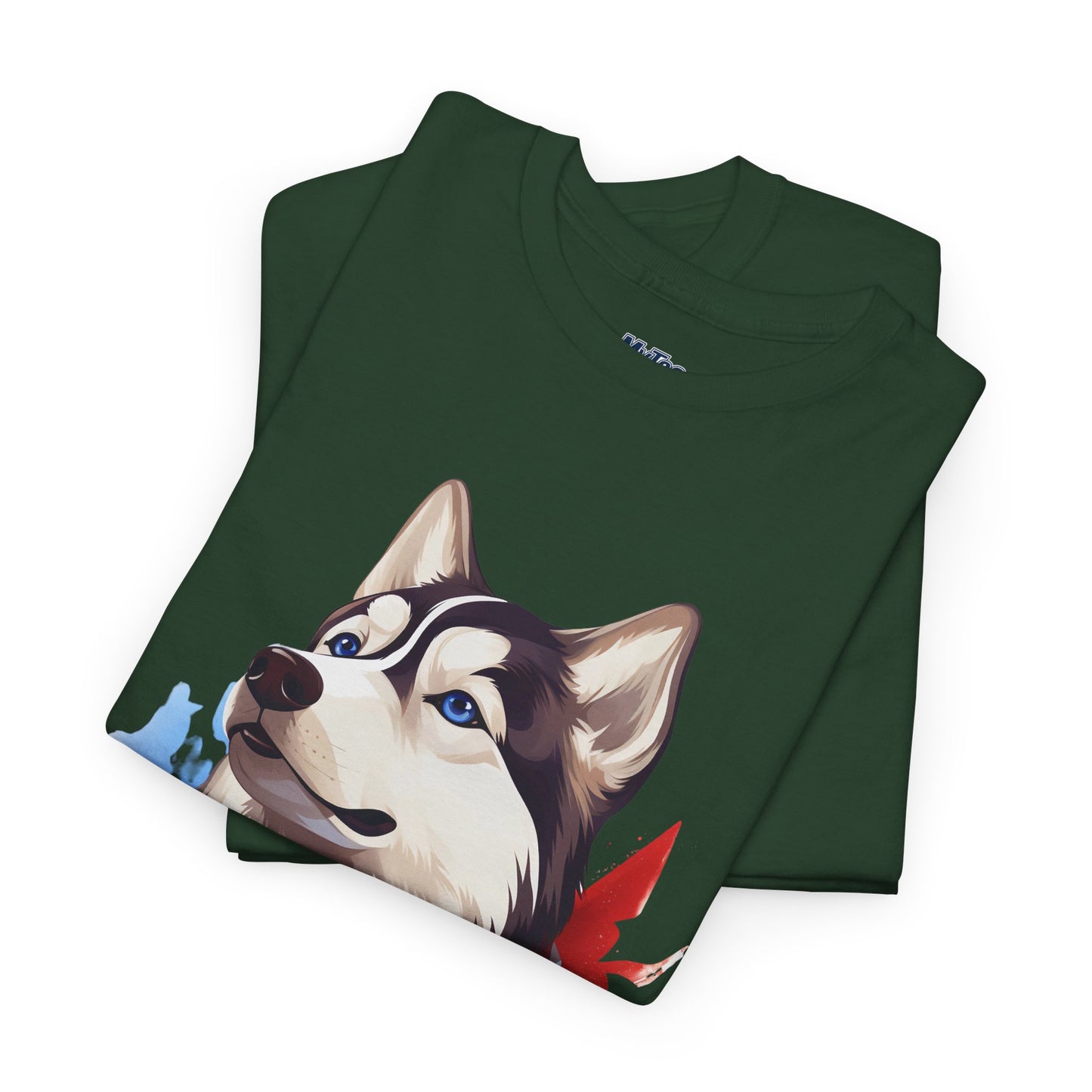 Patriotic Siberian Husky Unisex T-Shirt