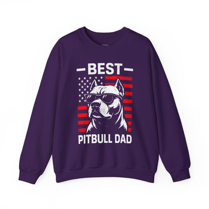Best Pitbull Dad Ever SweatShirt For Proud Dog Father