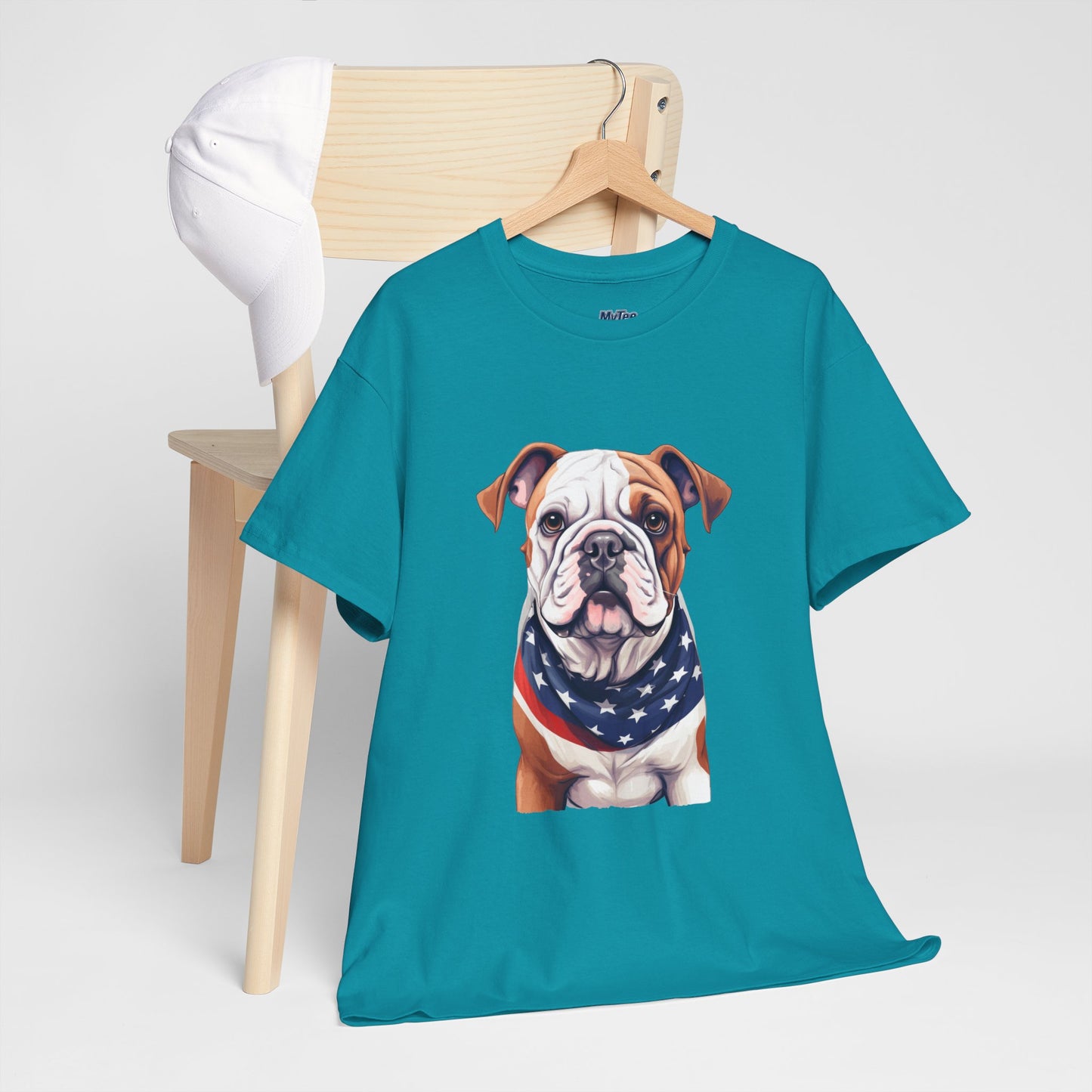 Patriotic Bulldog Unisex T-Shirt