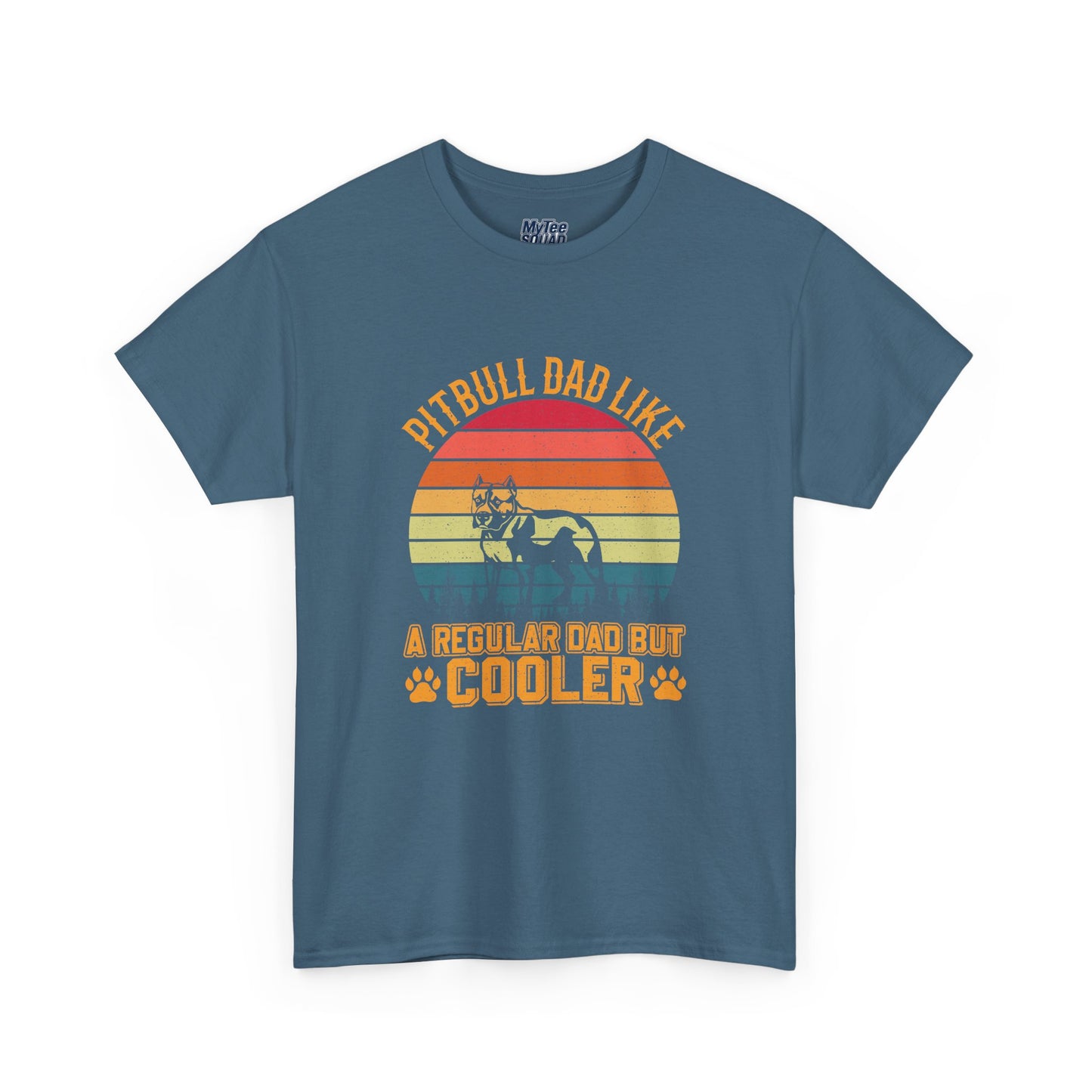 Pitbull Dad Like A Regular Dad But Cooler T-Shirt | Best Gift For Dog Father