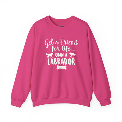 Get A Friend For Life: Own A Labrador Sweatshirts | Dog Lover Gift
