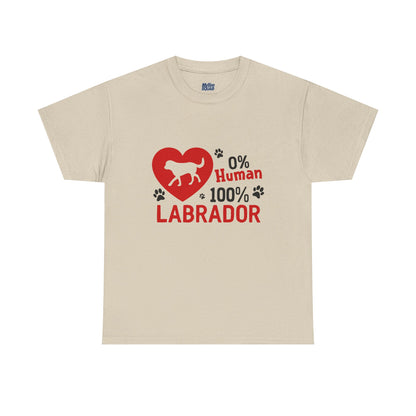 0 % Human, 100% Labrador Unisex T-Shirts