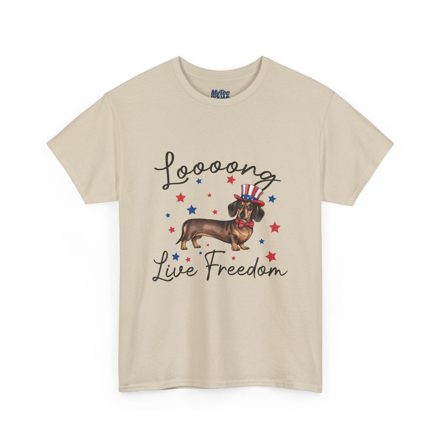 Patriotic Dachshund Loooong Live Freedom Unisex T-Shirt