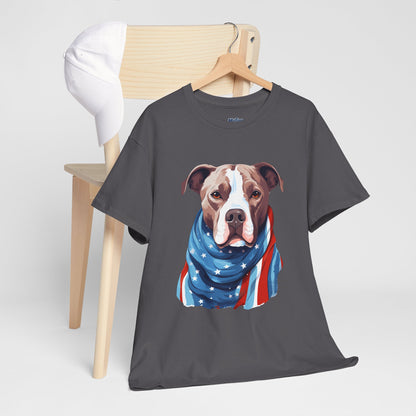 Patriotic American Staffordshire Terrier Unisex T-Shirt