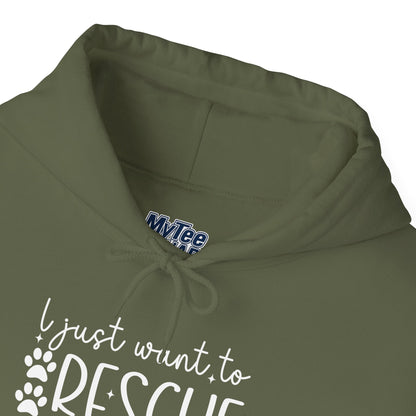I Just Want To Rescue All The Dogs Unisex Hoodie- Rescue Vibes Only