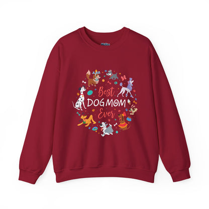 Best Dog Mom Ever Sweatshirt | Warm & Furry Crewneck