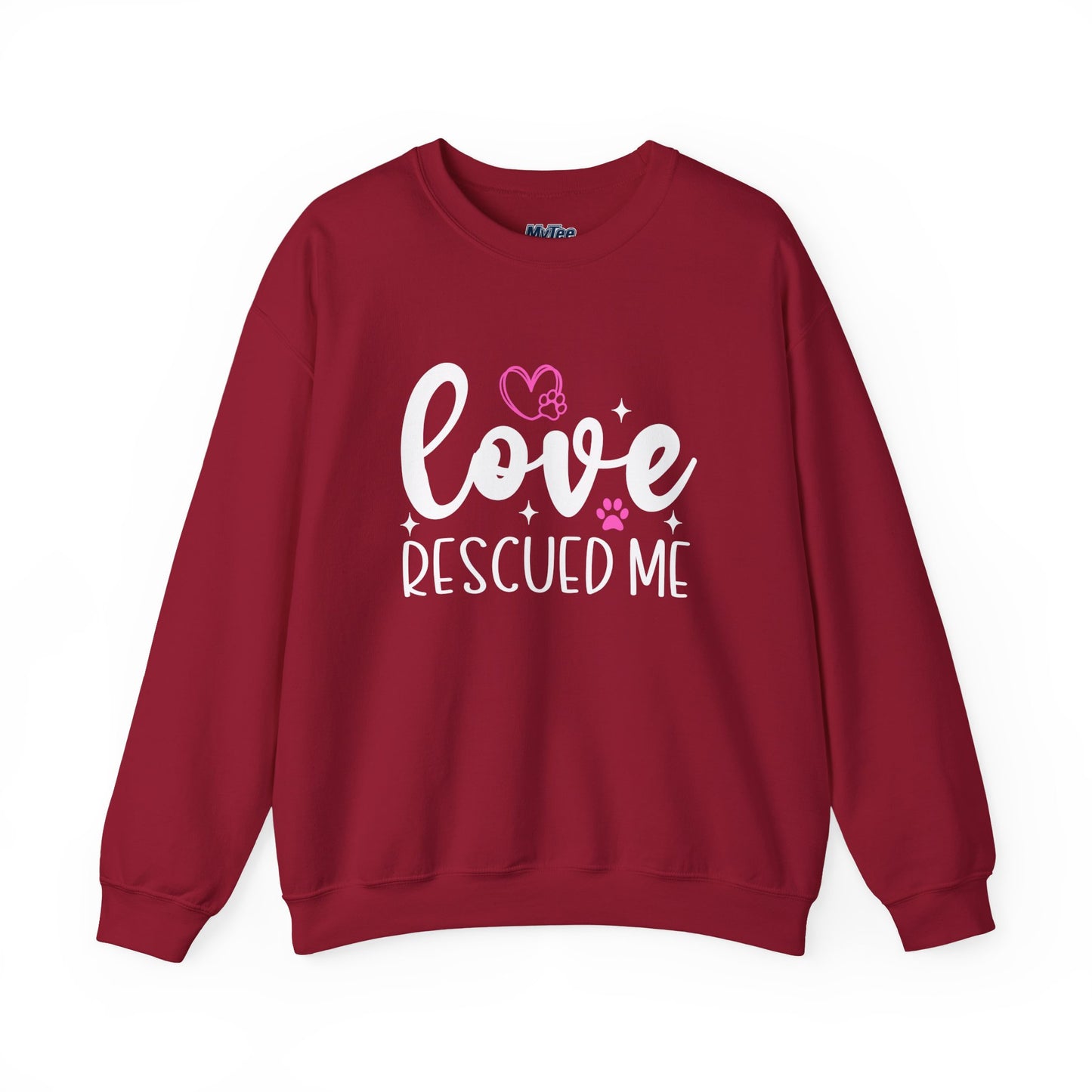 Love Rescued Me Unisex Sweatshirt – Heartfelt Dog Adoption Apparel