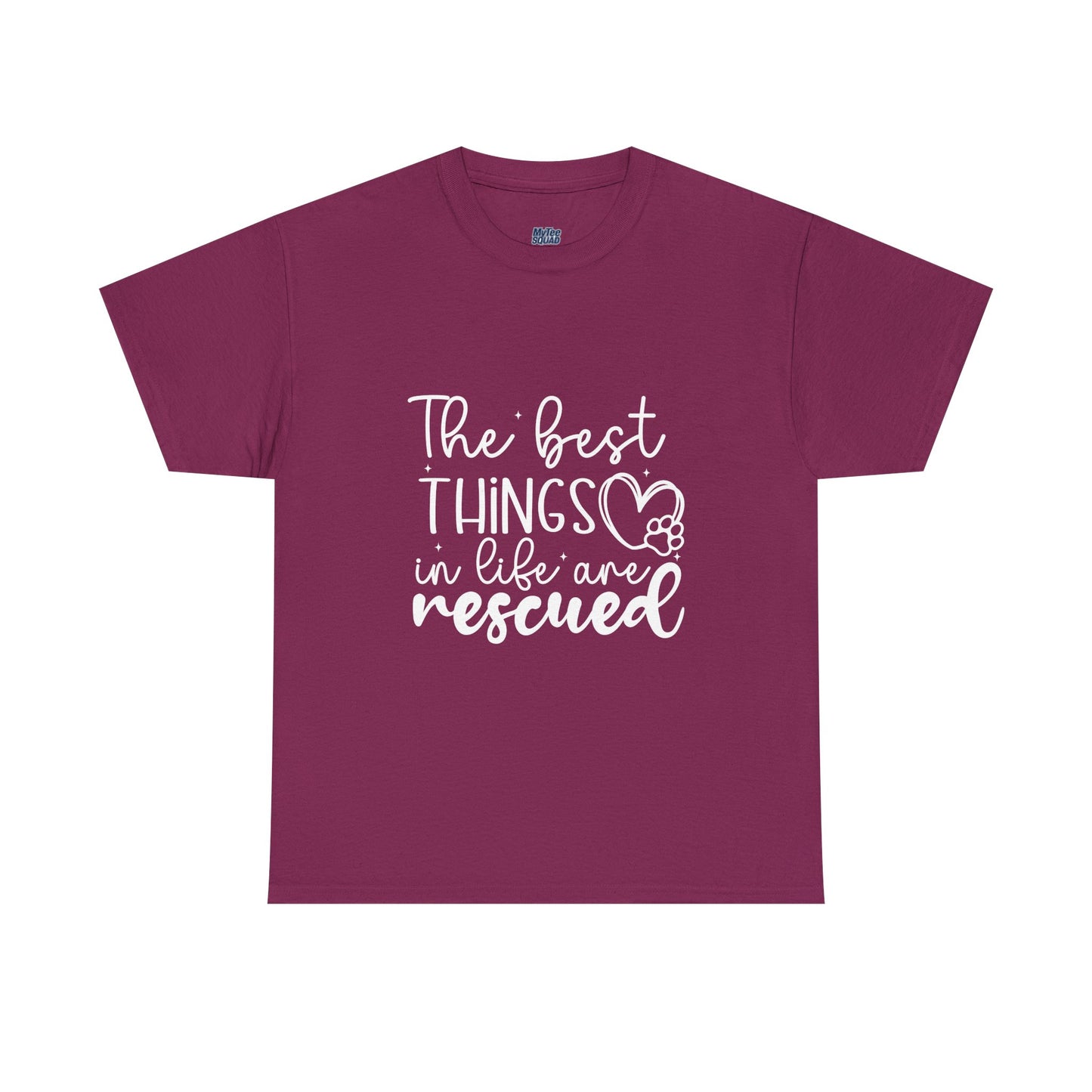 The Best Things In Life Are Rescue Unisex T-Shirt – Cozy Dog Love Vibes