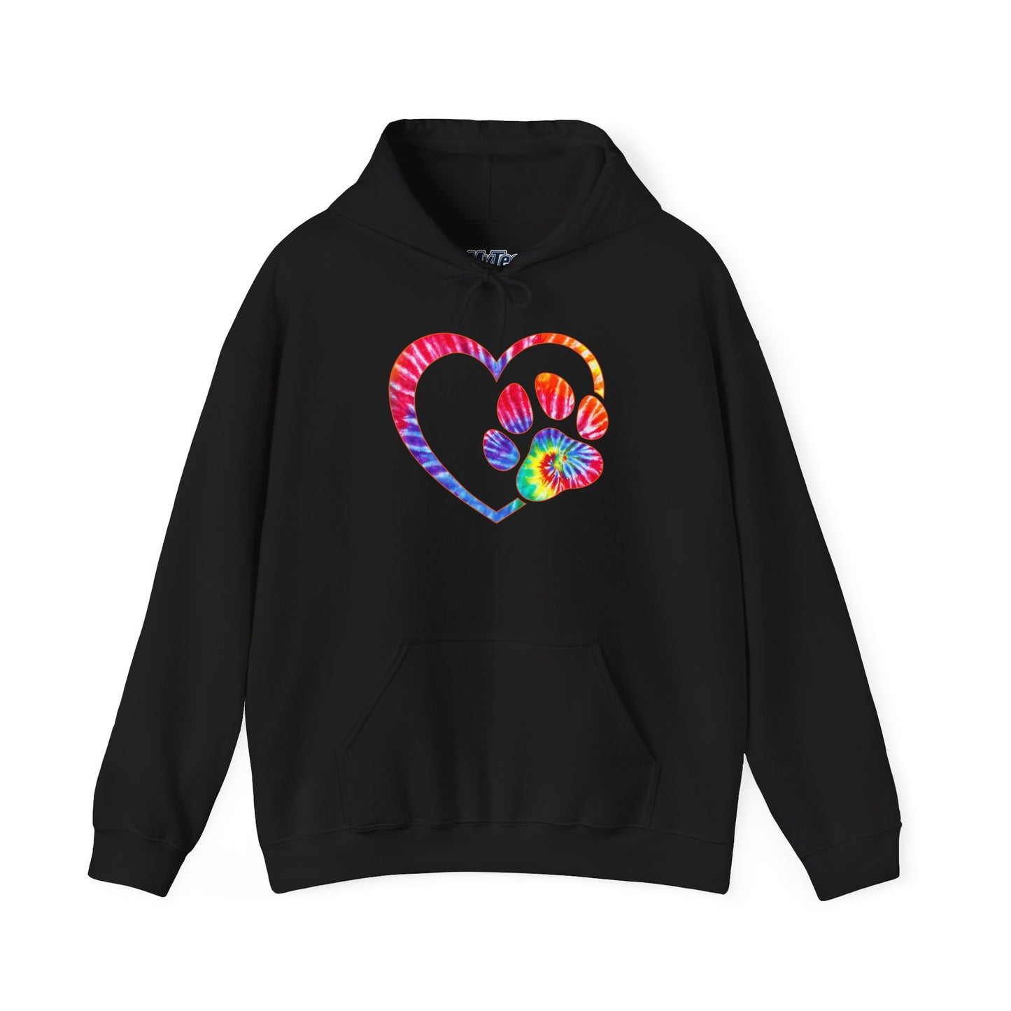 Paw Love Tie-Dye Hoodie – Wear Your Heart In Color