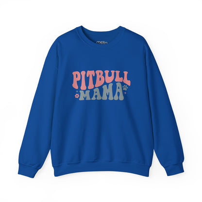 Pitbull Mama Crewneck Sweatshirt | Perfect Gift for Dog Mom