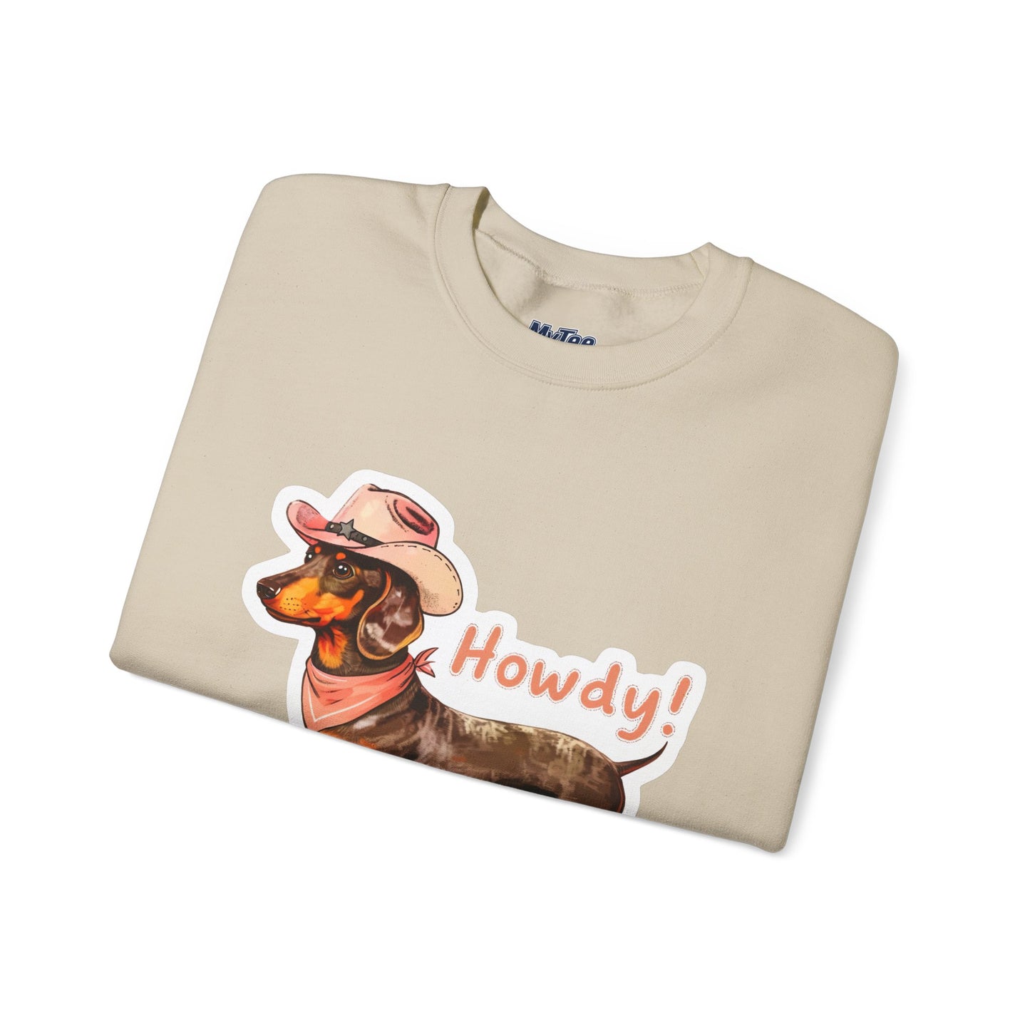Dachshund Howdy Unisex Sweatshirt – Cozy Western Pup Pullover