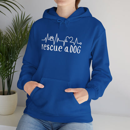 Rescue A Dog Hoodie Pet Lover Unisex Sweatshirt | Adoption Awareness Apparel