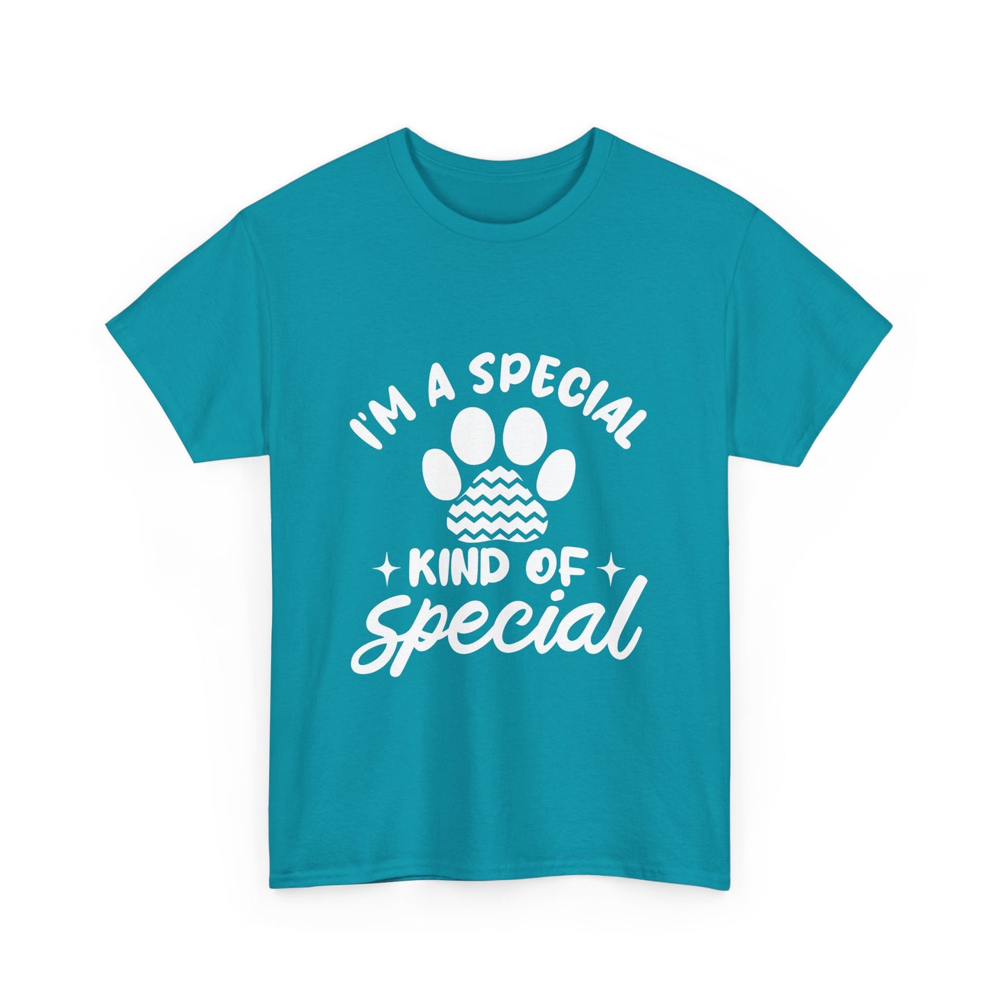 I'M A SPECIAL, DOG KIND OF SPECIAL Casual PAW Cotton T-shirt