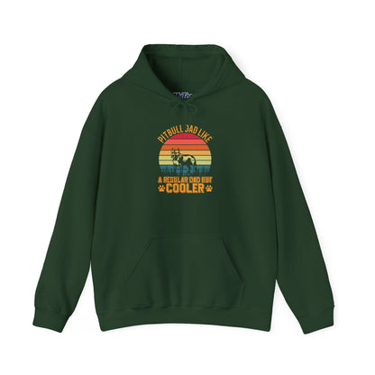 'Pitbull Dad Like A Regular Dad But Cooler' Cozy Hoodie