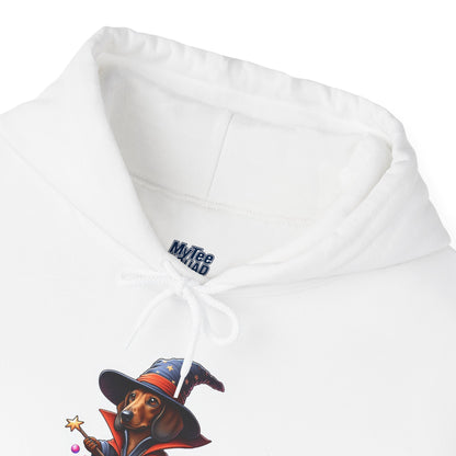 Dachshund Wizard Unisex Hoodie – Bewitching Dog Graphic