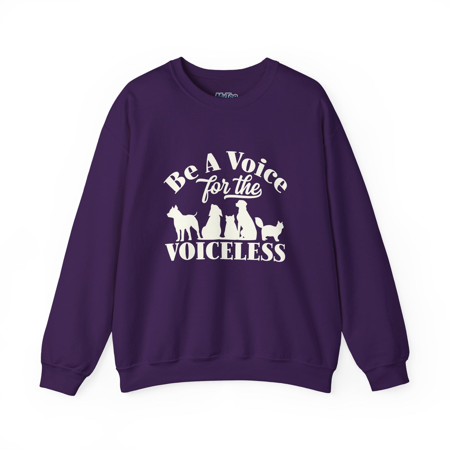 Be A Voice  For The Voiceless Unisex Sweatshirt – Animal Rescue Awareness