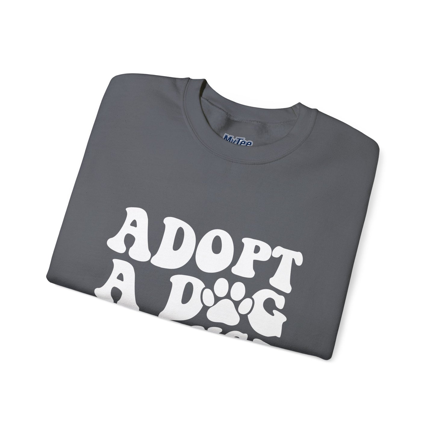 Adopt A Dog Change A Life Crewneck Sweatshirt