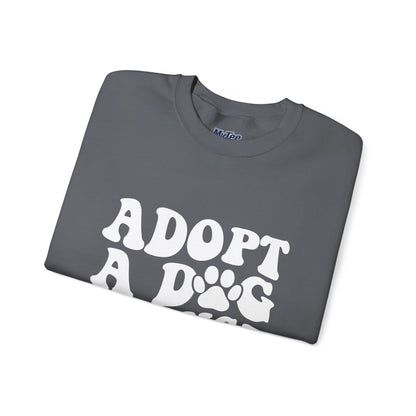 Adopt A Dog Change A Life Crewneck Sweatshirt