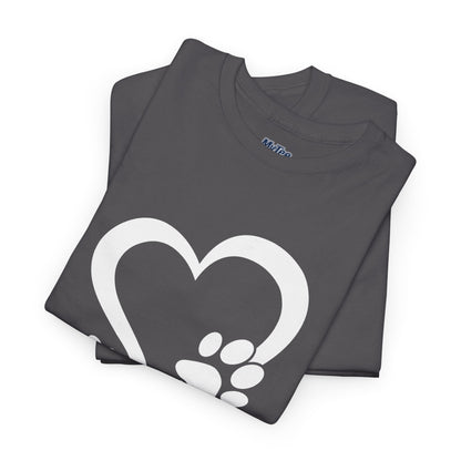 Heart With Paw Print Love T-shirt