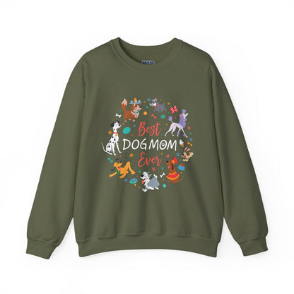 Best Dog Mom Ever Sweatshirt | Warm & Furry Crewneck