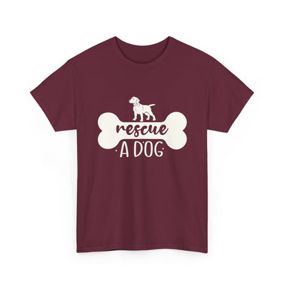 Rescue a Dog Unisex Cotton T-shirt | Dog Lover