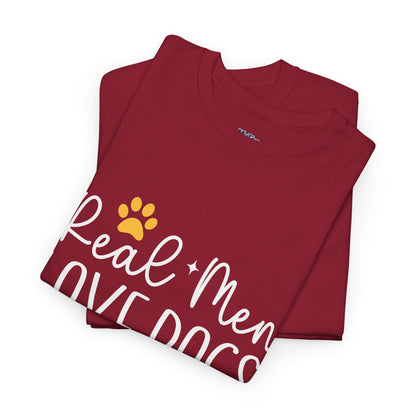 Real Men Love Dogs Cotton T-Shirts | Dog Lover
