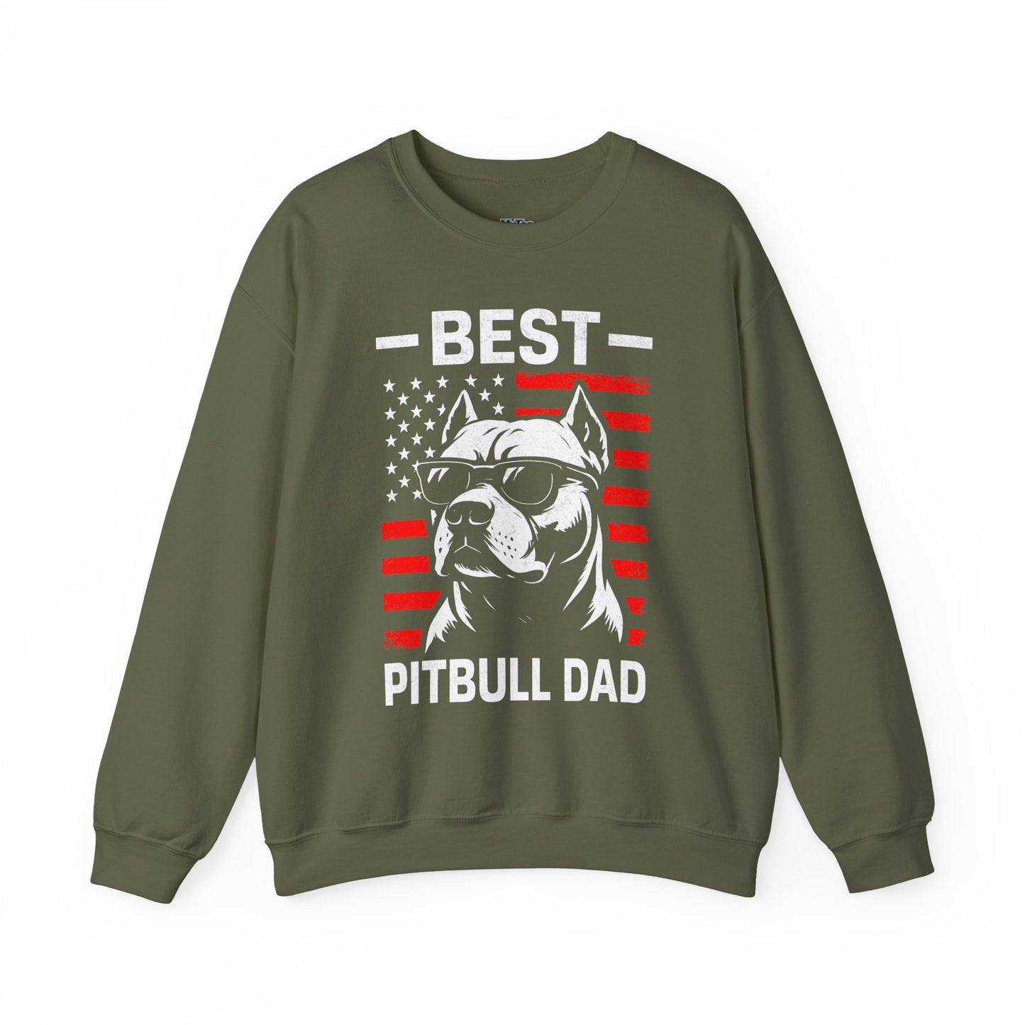 Best Pitbull Dad Ever SweatShirt For Proud Dog Father