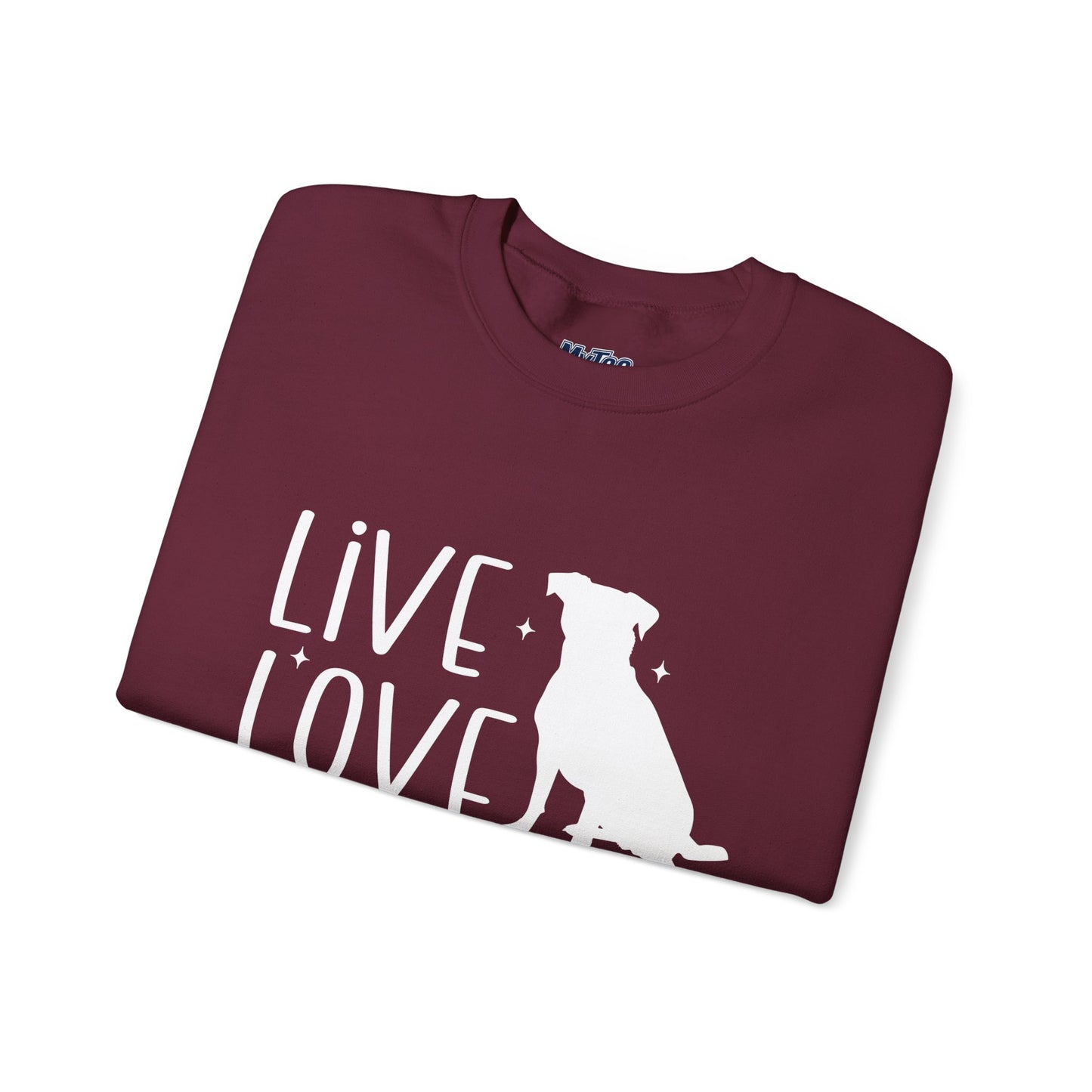 Live Love Rescue Crewneck Sweatshirt | Cozy Pet-Lover Gift