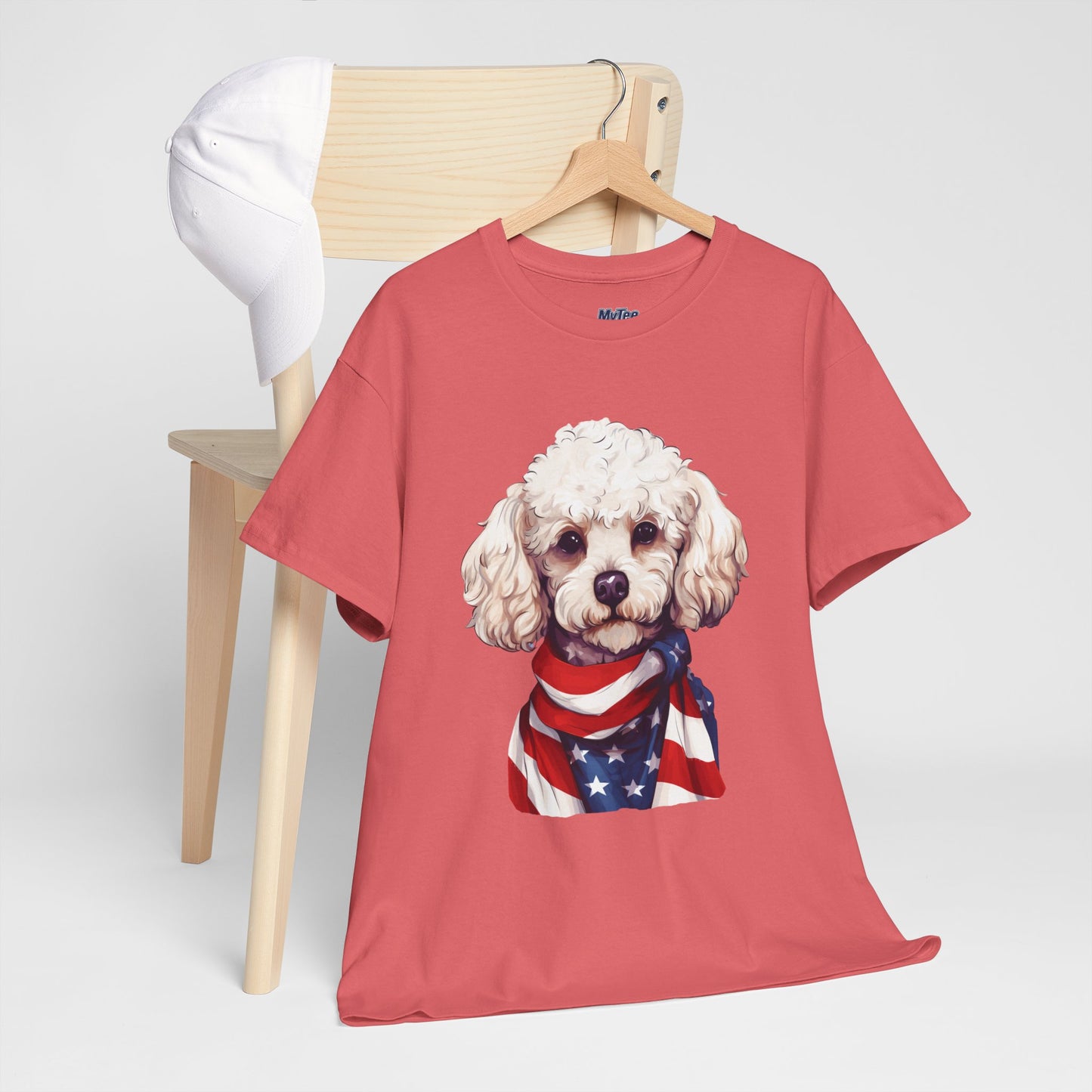 Patriotic Poodle Unisex T-Shirt