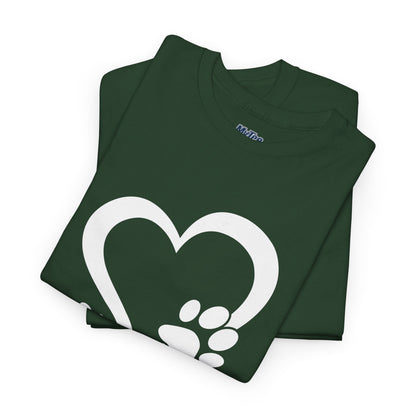 Heart With Paw Print Love T-shirt