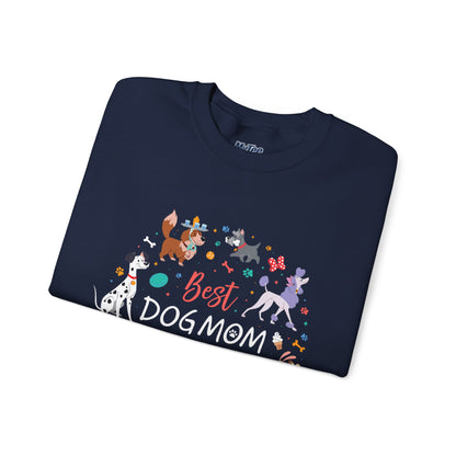 Best Dog Mom Ever Sweatshirt | Warm & Furry Crewneck