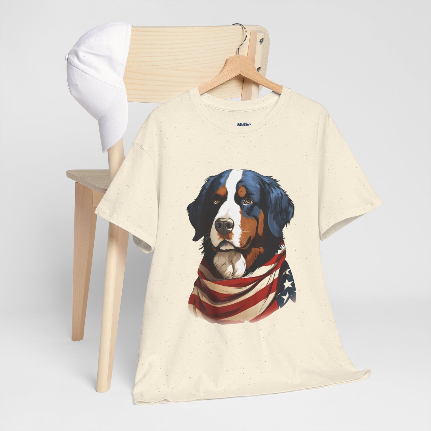 Patriotic Bernese Mountain Unisex T-Shirt