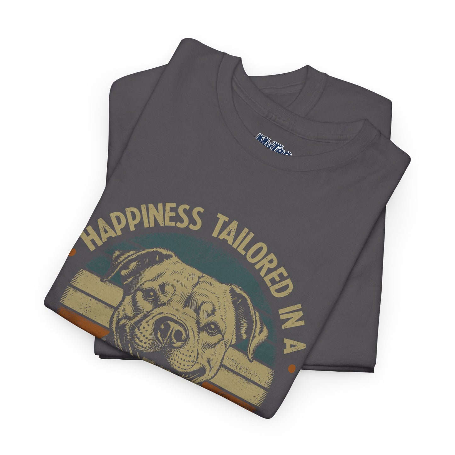 Happiness Tailored In A Pitbull Smile Unisex Tee | Animal Rescue Support Tee