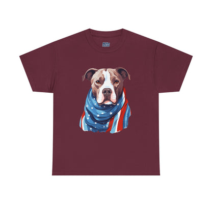 Patriotic American Staffordshire Terrier Unisex T-Shirt