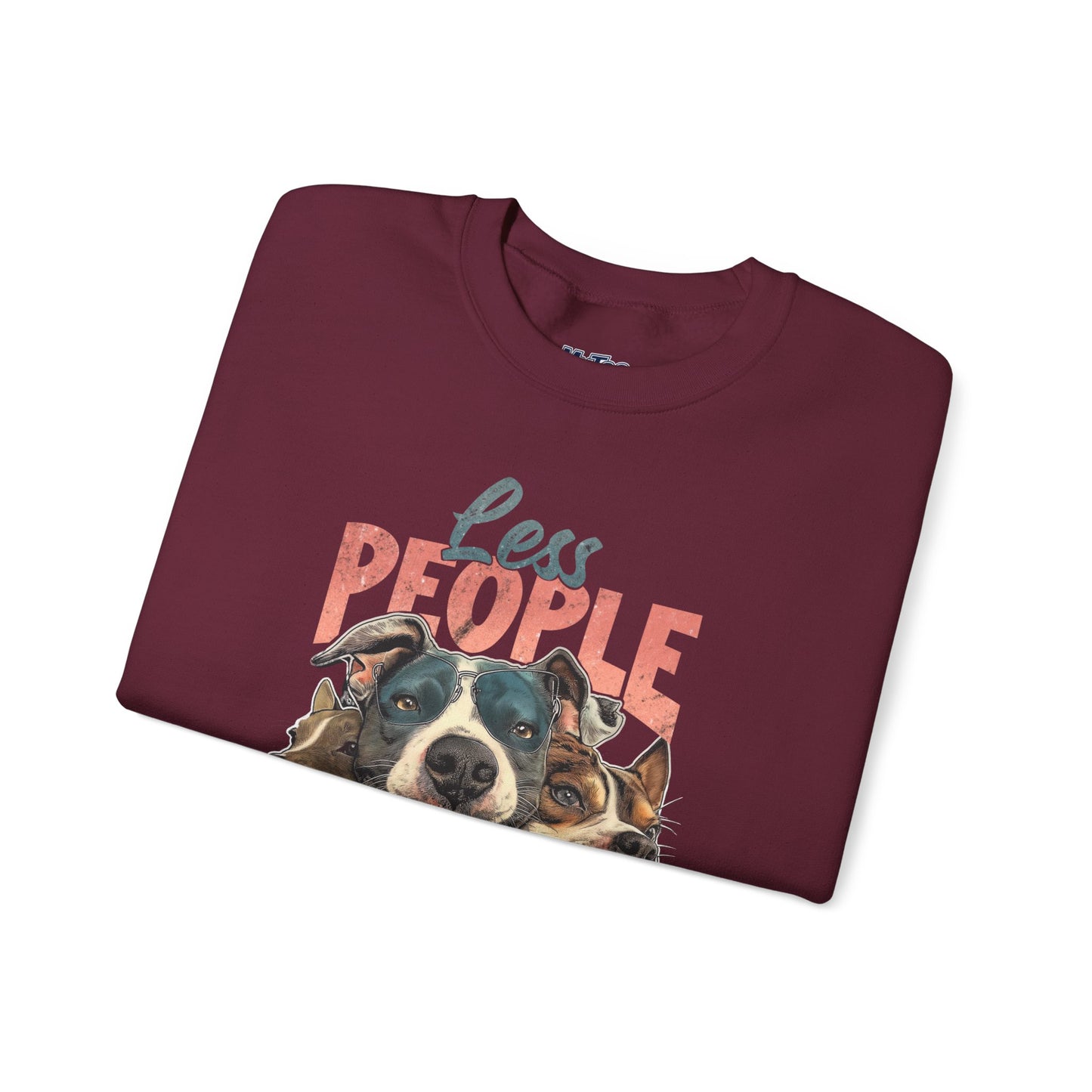 Less People More Dog Sweatshirt – Cozy Dog Lover Crewneck
