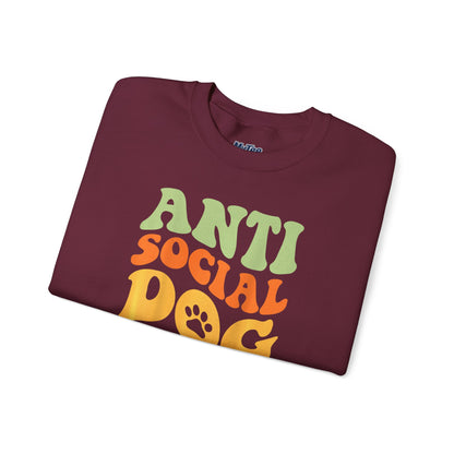 Anti-Social Dog Moms Club Sweatshirt | Relaxed Style For Fur Mama