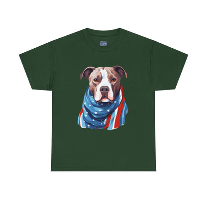 Patriotic American Staffordshire Terrier Unisex T-Shirt