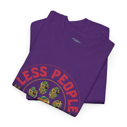 Less People More Dog Unisex Cotton T-Shirt