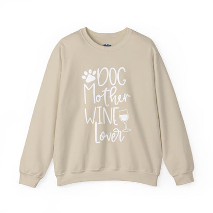 Dog Mother Wine Lover Sweatshirt | Dog Mom Apparel