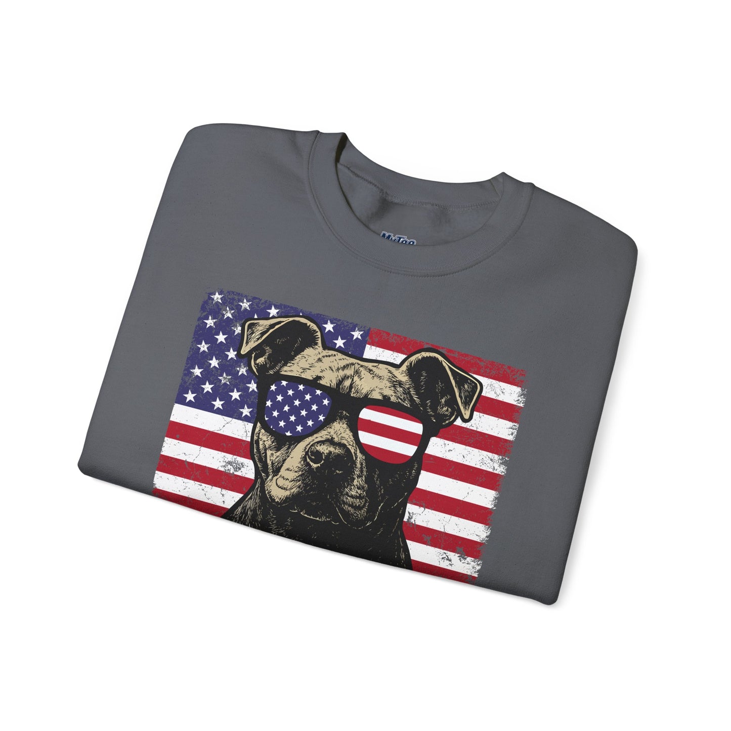 Show Me Your Pitties Patriotic Pitbull Sweatshirt – Funny USA Dog Lover Pullover