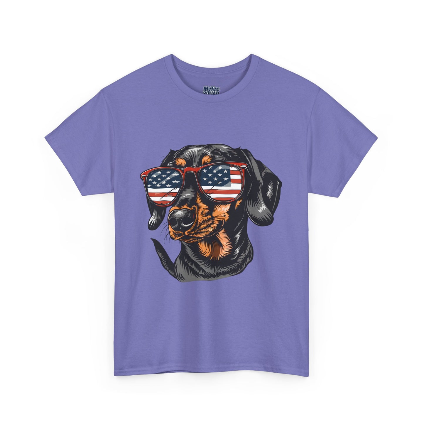 Patriotic Dachshund With Sunglasses Unisex T-Shirt