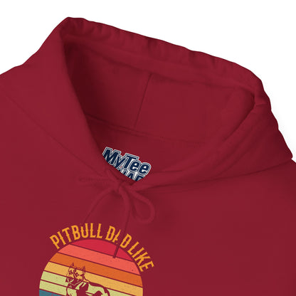 'Pitbull Dad Like A Regular Dad But Cooler' Cozy Hoodie