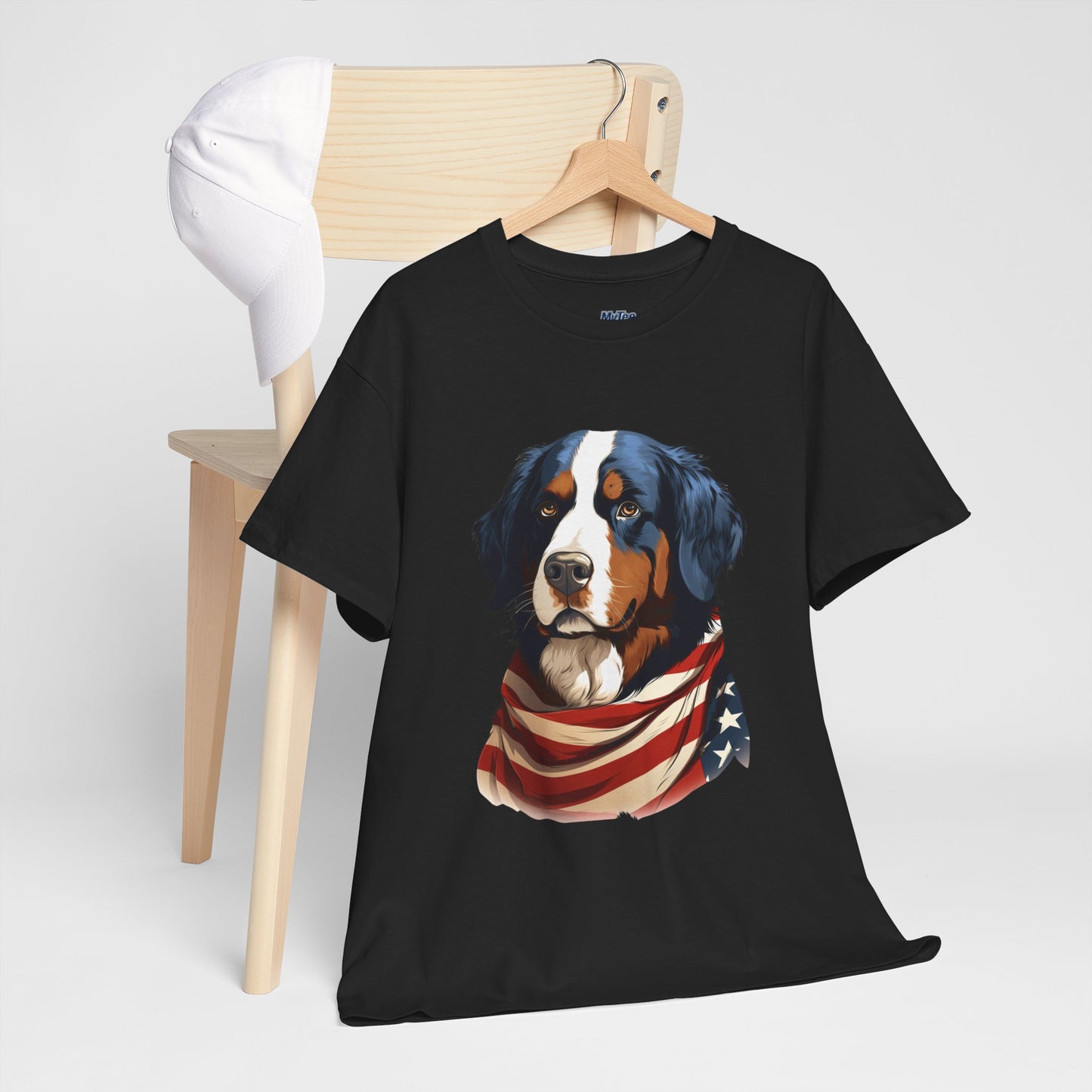 Patriotic Bernese Mountain Unisex T-Shirt