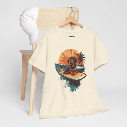 Dachshund Beach Vibes T-Shirt – Chill Summer Dog Style